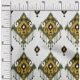 thumbnail image 2 of oneOone Polyester Spandex Brun Tissu Asiatique Ikat Robe Tissu Tissu Imprimé par la Cour 56 Pouces de Large, 2 of 4