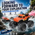 thumbnail image 4 of Monster Truck Toys, Amphibious Bull Head Remote Control Car with 2 Rechargeable Batteries, Water Spray, All Terrain Toy for Kids Boys, 4 of 10