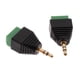 thumbnail image 1 of Paquete de 2 Conectores de 2,5 Mm Conector de Bloque de Terminales de 3 Tornillos Adaptador AV Hugo Enchufe de cable de audio, 1 of 8