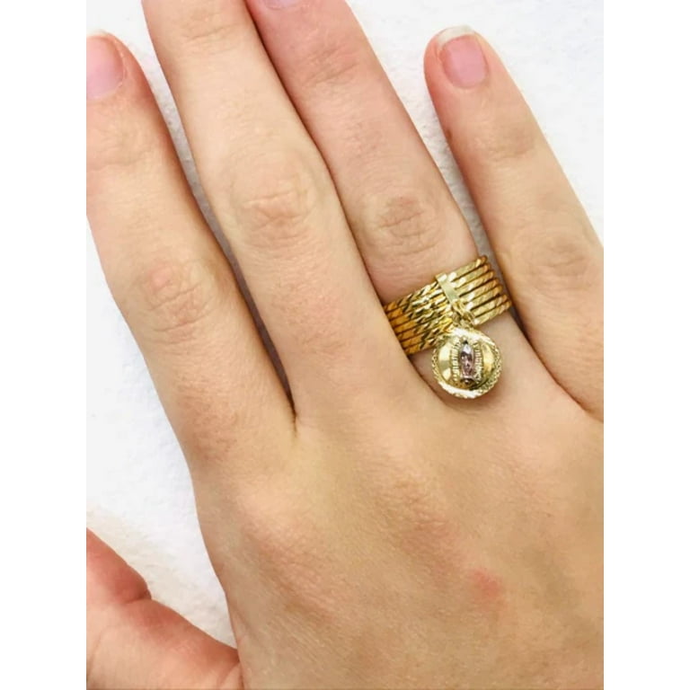 14K Gold Filled Virgen de Guadalupe Ring / Semanario Guadalupe Ring /  Guadalupe Jewelry / Womens Ring 7 8 9 10 / Anillo Semanario de La Virgen de  Guadalupe Para Mujer Oro Laminado 
