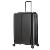DUKAP AIRLEY 28" Lightweight Hardside Checked Luggage with Spinner Wheels, Handle and Trolley, Black