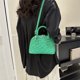 thumbnail image 3 of Bolso de mano para mujer, Bolso de mano de cuero PU, Bolso cruzado elegante Simple (verde), 3 of 6