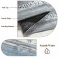 thumbnail image 6 of Round Rugs 4Ft, Blue Grey Round Area Rug Washable Indoor Throw Carpet, Modern Abstract Vintage Texture Soft Non Slip Circle Rug for Kitchen Nursery Room Home Decor Aesthetic, 6 of 8