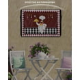 thumbnail image 6 of Outdoor TV Cover 40 to 43 Inch Weatherproof, Cartoon Chef Kitchen Waterproof TV Screen Protector for Outside Decor with Zipper and Pocket 40"L x 25"H , Gourmet Rustic Farmhouse Red Plaid, 6 of 7