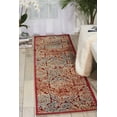 thumbnail image 3 of Nourison Graphic Illusions 2'3" x 8' Red Damask Indoor Rug, 3 of 4