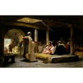thumbnail image 2 of Frederick Arthur Bridgman 14x11 Gold Ornate Wood Frame and Double Matted Museum Art Print Titled - Cafe at Biskra, Algeria (1884), 2 of 4