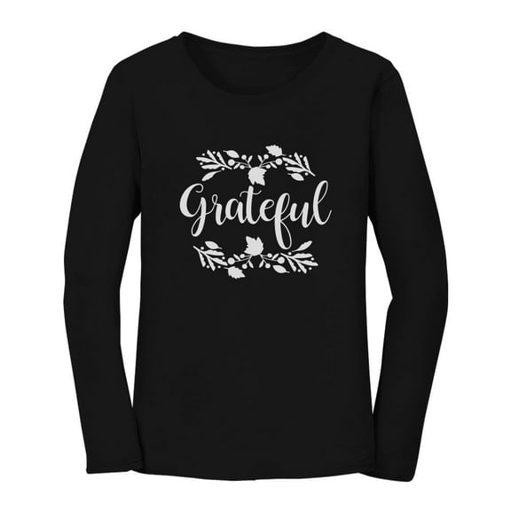 Tstars Womens Thanksgiving Shirt Holiday Grateful Shirt Fall Top Cute Thanksgiving Gift Shirts for Her Women Long Sleeve T Shirt