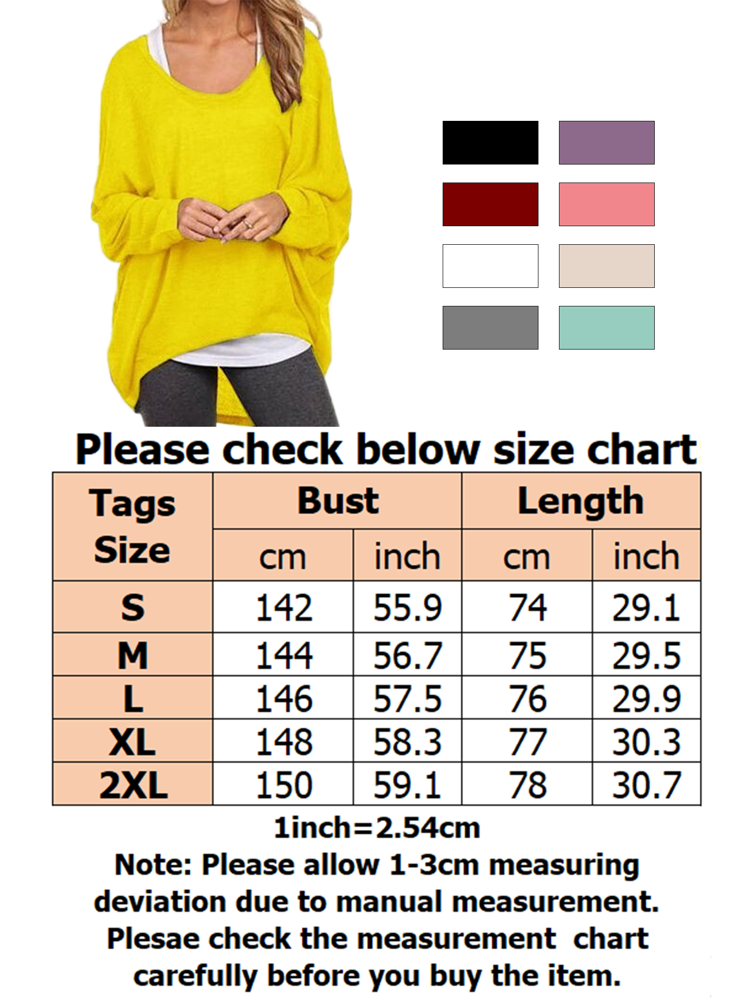Loose Soft Knitted Casual Pullover Sweaters For Woman Long Sleeve top Batwing Sleeve Winter Jumper High-low Ladies Knitted Sweater Jumper - image 2 of 2
