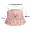 thumbnail image 4 of Basysin Vintage Print Bucket Hat Lightweight Breathable Sun Hat Fashion Wide Brim Fisherman Cap Outdoor Travel Beach Daily Holiday Hat, 4 of 5