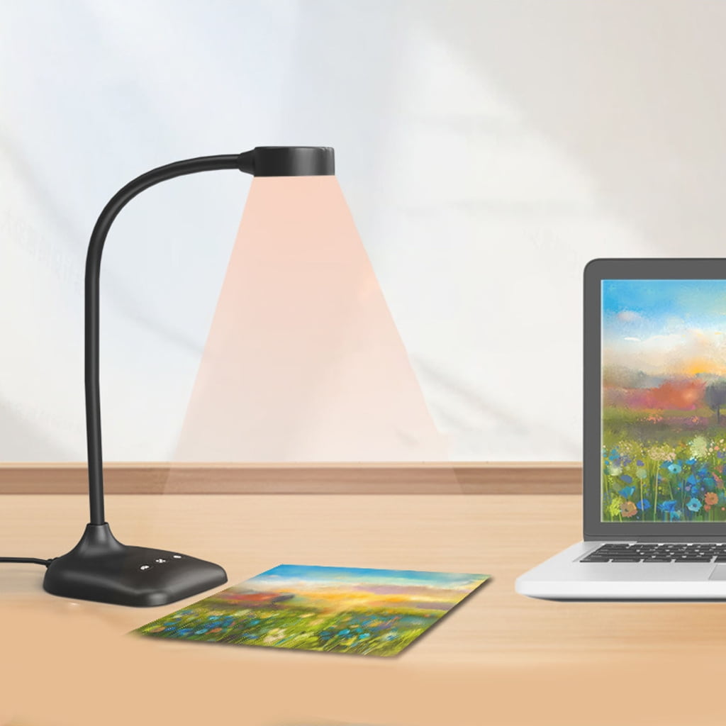 Adjustable USB Document Camera With LED Light For Online Teaching Webcam