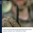 thumbnail image 5 of Fisher Space Pen Bullet Space Pen negro mate con clip, 5 of 5