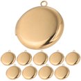 thumbnail image 1 of Miangastore 10 Pcs Pendentifs Collier Médaillon Rond Cadre Photo Charme Collier DIY Pendentif, 1 of 9