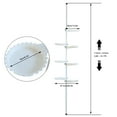 thumbnail image 4 of ANQIDI 10.17Ft 7-Tier Steel Tube Plant Stand White Free-Standing Flower Display Rack Height Adjustable Storage Shelf, 4 of 12