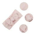 thumbnail image 3 of Unique Bargains 2 Pcs Classic Fashion Stripe Bow Headbands for Girls 6.69"x2.95" White Pink 2 Pcs, 3 of 6