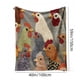 thumbnail image 3 of Manta con estampado de cabeza de pollo, ideal para decoración de interiores y exteriores, sofá cama y sala de estar, ideal para amantes de los pollos, dormitorio, regalos de cumpleaños para mujeres, m, 3 of 5