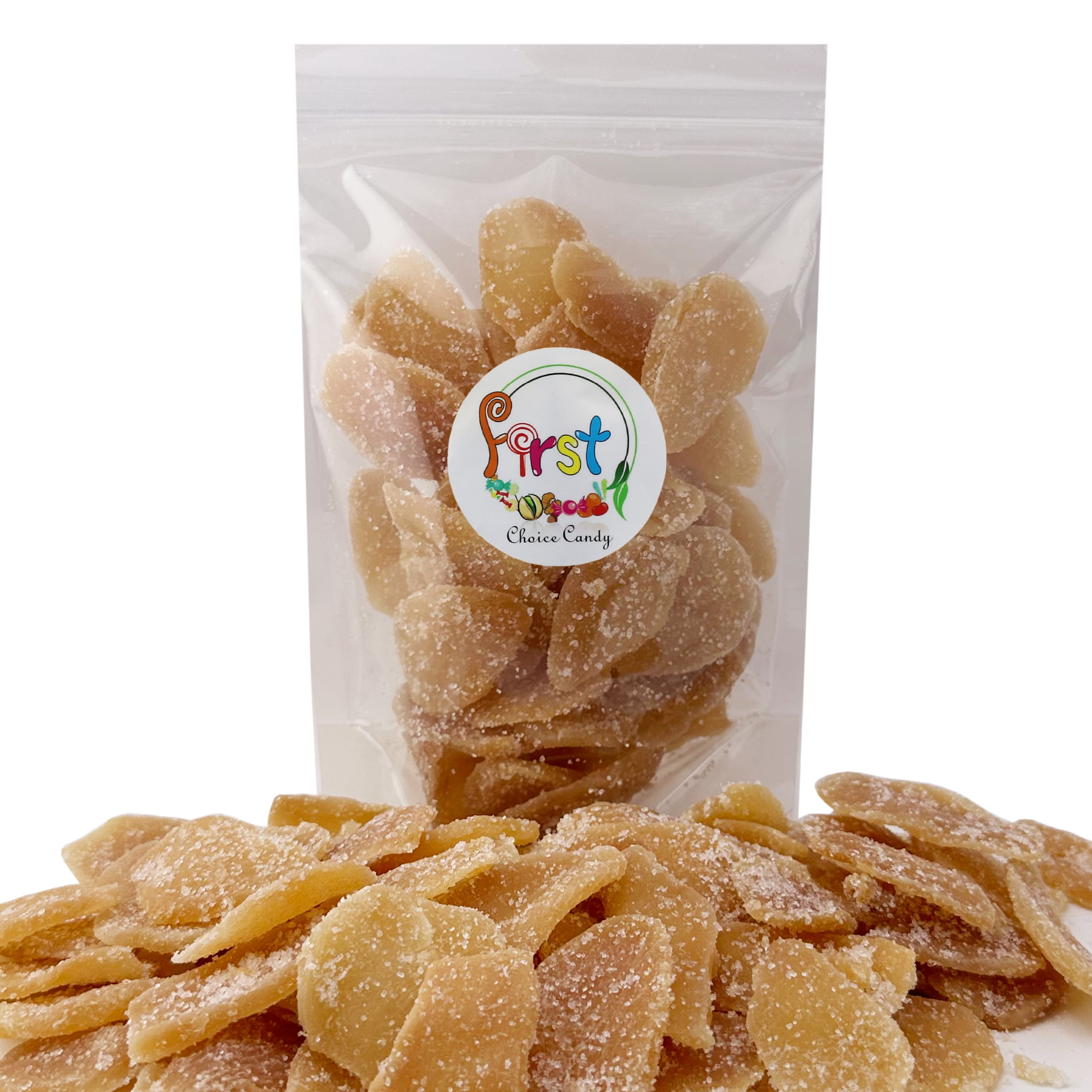 FirstChoiceCandy Dried Crystallized Ginger Slices, Sweet and Spicy Ginger -5  Pound