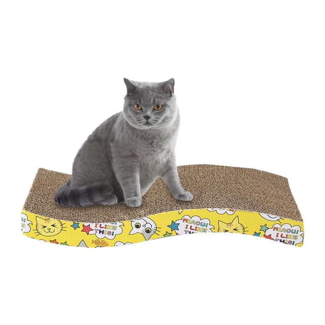 Rascador para gatos Salvador cama de cartón en forma de S