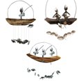 thumbnail image 4 of Inteprter Carillón de viento estructura de hierro tamaño compacto exquisito regalo dulce campana colgante decoración de jardín accesorios Artesanía, 4 of 6