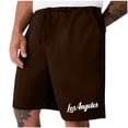 thumbnail image 1 of Mens Casual Shorts Lace-Up Elástico Cintura Bolsillo Ejercicio Fitness Hogar Pantalones de Media Longitud para Diario, 1 of 5