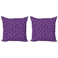 thumbnail image 1 of Ambesonne Abstract Throw Pillow Cover 2 Pack, Baubles Christmas Motifs, 18", Violet and Lavender, 1 of 2