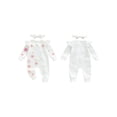 thumbnail image 3 of Loicainy Newborn Baby Girl 3D Floral Romper 3 6 12 Months Long Sleeve Round Neck Ruffle Jumpsuit with Headband Fall Spring Set, 3 of 10