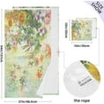 thumbnail image 3 of Dreamtimes Abstract Colorful Flowers Bath Towels Set 1 Bath Towel 1 Washcloth Extra Absorbent 100% Cotton Towels, Super Soft Bathroom Towels for Home, Hotel, 3 of 7