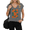 2-Gray, variant on UNISHE Women's Find Joy Graphic V-Neck Short Sleeve T-Shirt White Dandelion Butterfly Aesthetic Top