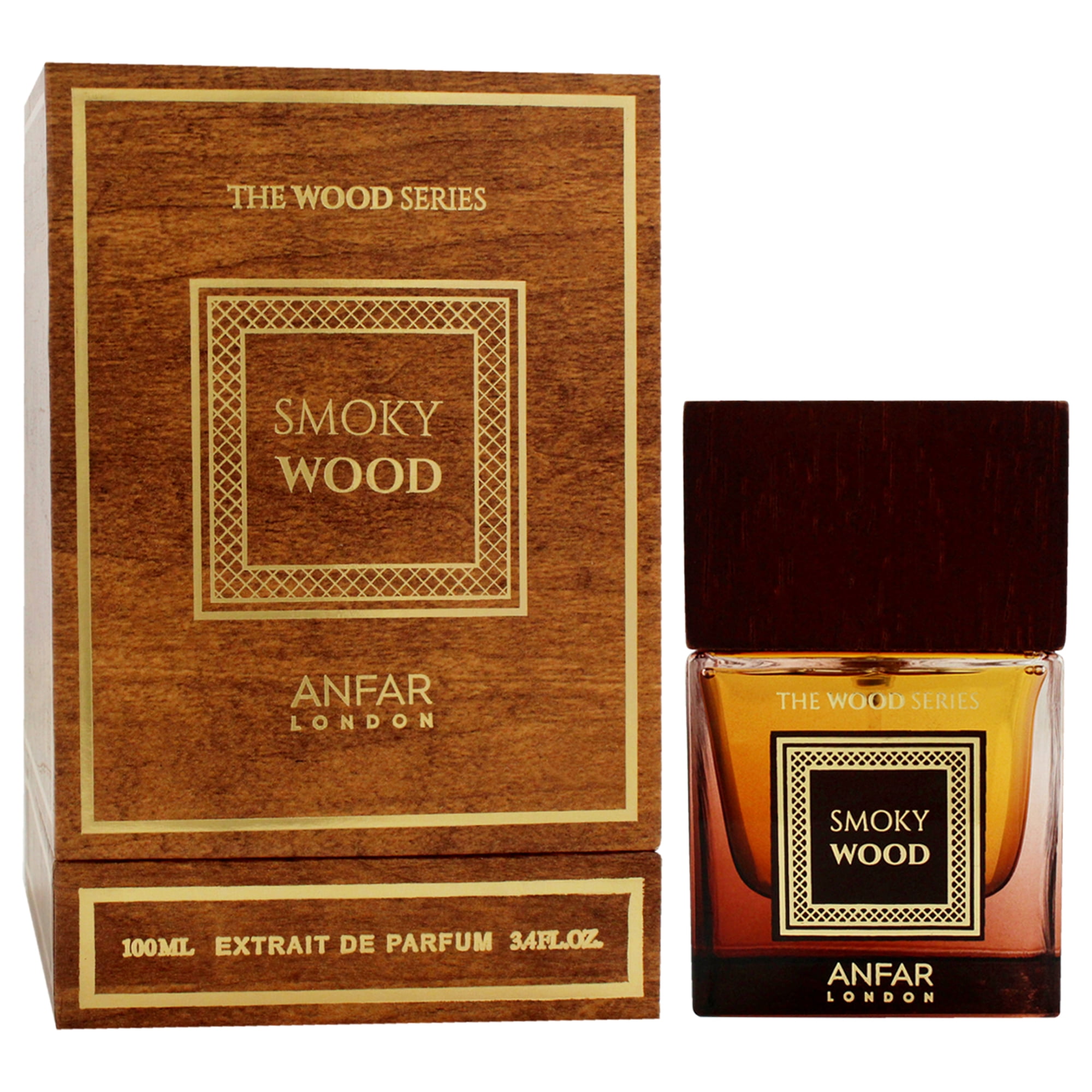 The Wood Series - Smoky Wood by Anfar, Cologne for Men, 3.4 oz