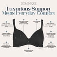 thumbnail image 4 of Dominique Marlena Seamless Shaping Bra #7500 – Full Figure Comfort Bra with Lift Assist Cups -Lingerie for Women, 4 of 6