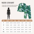 thumbnail image 4 of Fotbe Peacock And Flowers Pattern Long Sleeve Pajama Set for Women,Sleepwear Set,2-piece Loungewear Set,Soft PJs Comfy Nightwear with Pockets -Medium, 4 of 7