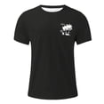thumbnail image 5 of Plus Size T Shirts for Men Pack Lightweight Loose Fit Crew Streetwear Tee Tops Quick Dry Active Athletic Men's Summer Shirts, 5 of 5