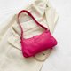 thumbnail image 4 of Bolsa De Hombro PU Bolso Cadena Remache Simple Mujer Commuter Bolso Shopper Bag (Rose Red), 4 of 9