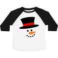 thumbnail image 3 of Inktastic Snowman with Top Hat and Carrot Nose Boys or Girls Toddler T-Shirt, 3 of 5