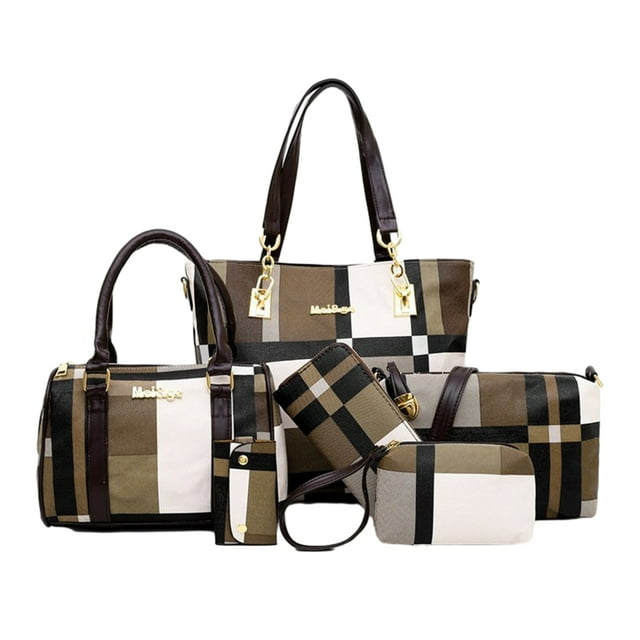 Youkk Stylish Ladies Handbag Set Made With Durable PU For Long-lasting Well Organized light tan