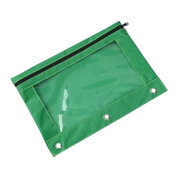 YOBOLK Pencil Case Clearance Three-hole Pencil Case Single Zipper Transparent PVC Document Storage Bag Detachable Folder Large Capacity Pencil Case Pen Holder