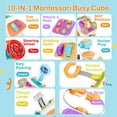 thumbnail image 2 of Juguete de viaje Montessori Busy Cube GZSDLL para niños de más de 18 meses, 2 of 7