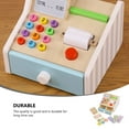 thumbnail image 2 of 1 Set Children Simulated Wooden Cash Register Tool Table Play Educational Toy, 2 of 8