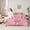 Pink E, variant on Castle Fairy Ribbon Bow Knot Personalized Initial J Twin Bedding Sets 7-Piece for Preppy Child Teens,Cute Pink Bow-Tie Bedding Comforter Set Microfiber,Dreamy Princess Bow Alphabet Sheet Sets