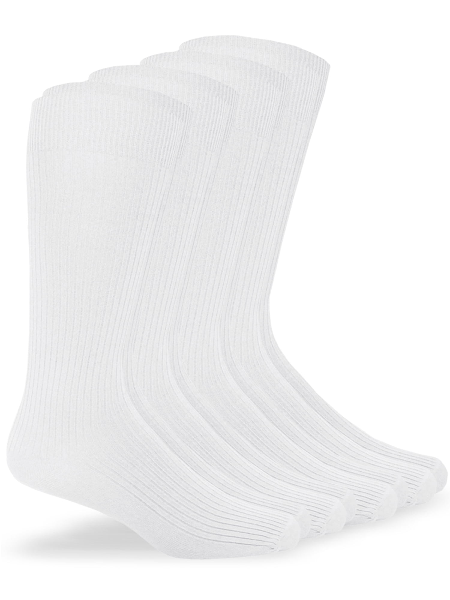 Jefferies Socks Microfiber Nylon Rib Mid Calf Dress Socks (Unisex), 4 ...