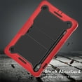 thumbnail image 6 of ELEHOLD Rugged Case for Samsung Galaxy Tab S9 (2023) Three-Layer Hybrid Muti-Functional Case with Built-in Kickstand Pencil Holder Full Protective Shockproof Case for Samsung Tab S9 11.0",Red, 6 of 7