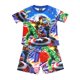 thumbnail image 1 of 2023 nuevos conjuntos de niño de manga corta de verano de dibujos animados vengadores niños pantalones cortos pijamas trajes Marvel ropa traje 3-8 YM (5T) Gao Jinjia LED, 1 of 2