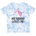 thumbnail image 3 of Inktastic My Nanny Loves Me Unicorn Girls Toddler T-Shirt, 3 of 5