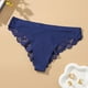 thumbnail image 4 of Gibobby Calzoncillos para mujeres sexy Calzoncillos de encaje Ropa interior de seda para mujer de algodón para mujer Cintura media sexy para mujer(Marina,CH), 4 of 5