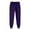 Purple, variant on Sweatpants For Women Baggy Lounge Ankle Banded Pants Elastic Waist Straight Leg Trouser Beige M