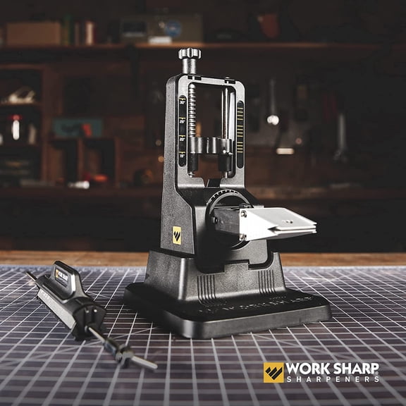 Work  Precision Adjust Knife Benchtop Manual Sharpener Kit with Angle Guide for Kitchen and Outdoor Use