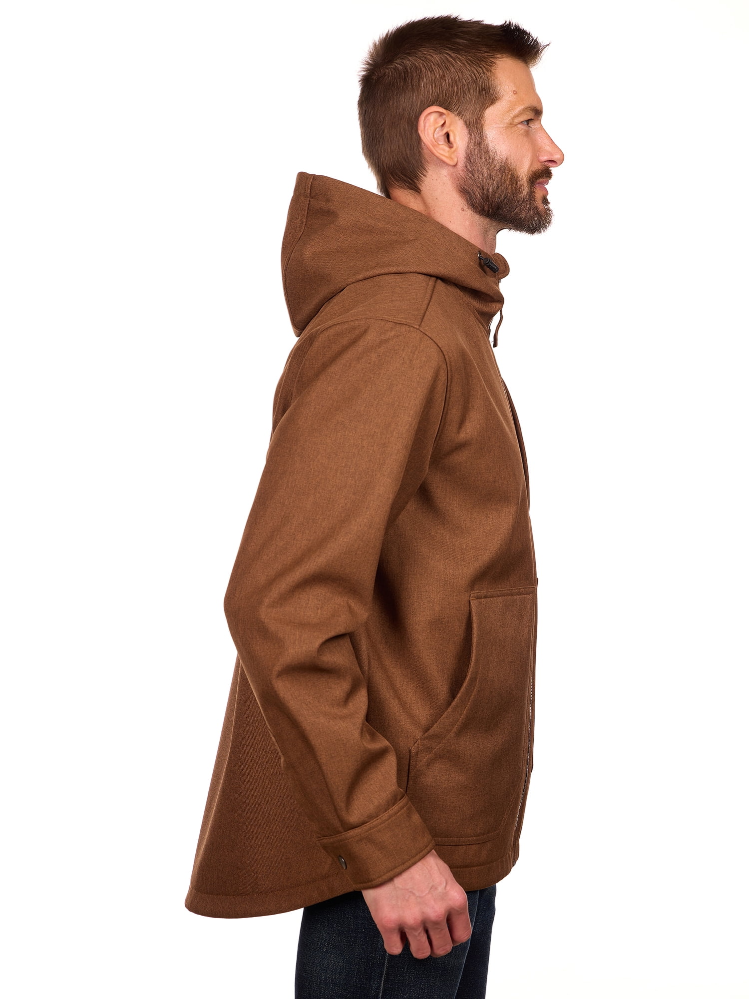 Bass Creek Outfitters Men's Twill Bonded Fleece Softshell Jacket, Sizes M-2XL