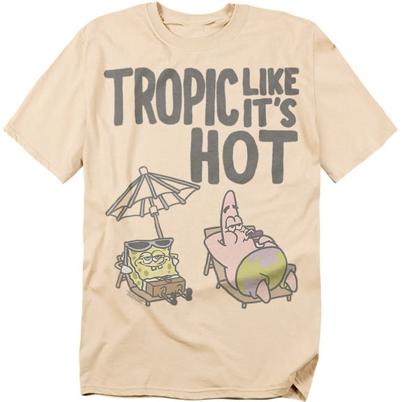 Spongebob T-Shirt Tropic Like It'S Hot Unisex Graphic Tee for Men & Women
