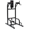 Goplus Vertical Knee Raise Dip Station Chin Up Push Up Stand Power Tower Fitness