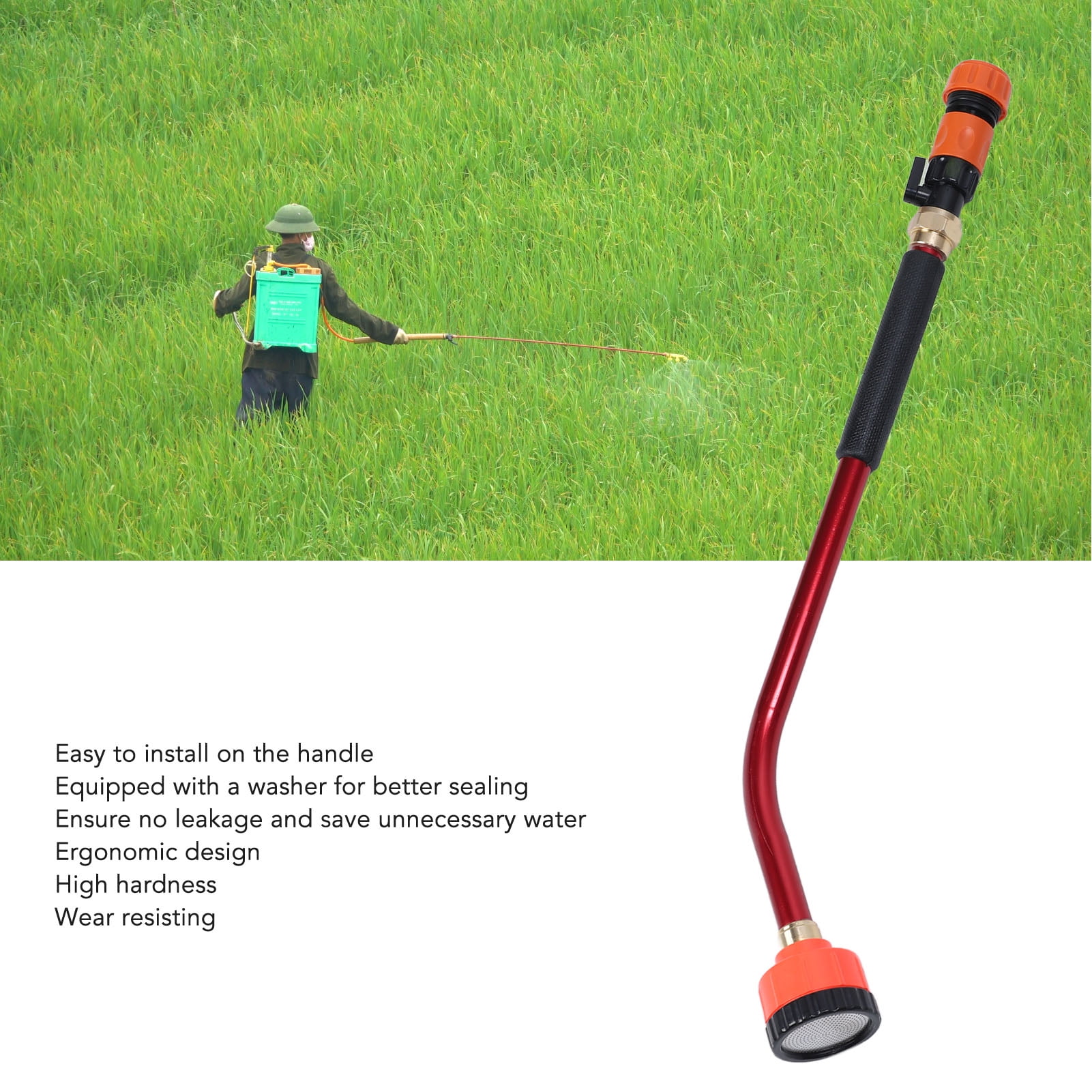 Baguette De Pulvérisation Agricole Universelle En Acier Inox - 72 Cm Avec Tuyau 1,1 M - Remplacement Pour Pulvérisateur - 6