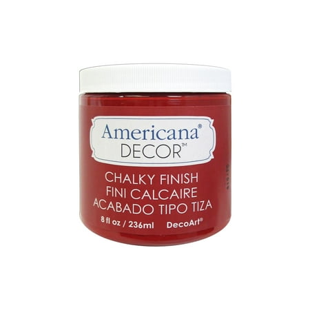 UPC: 0766218072276 | DecoArt Americana Decor Chalky Finish Paint 8 oz. Rouge